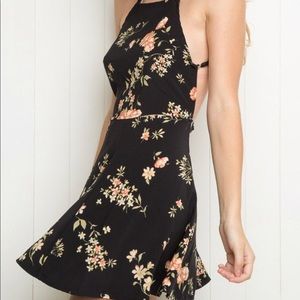 NWT Brandy Melville Black Floral Kirsten Dress